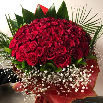 51 kırmızı gül buket A.Kalite